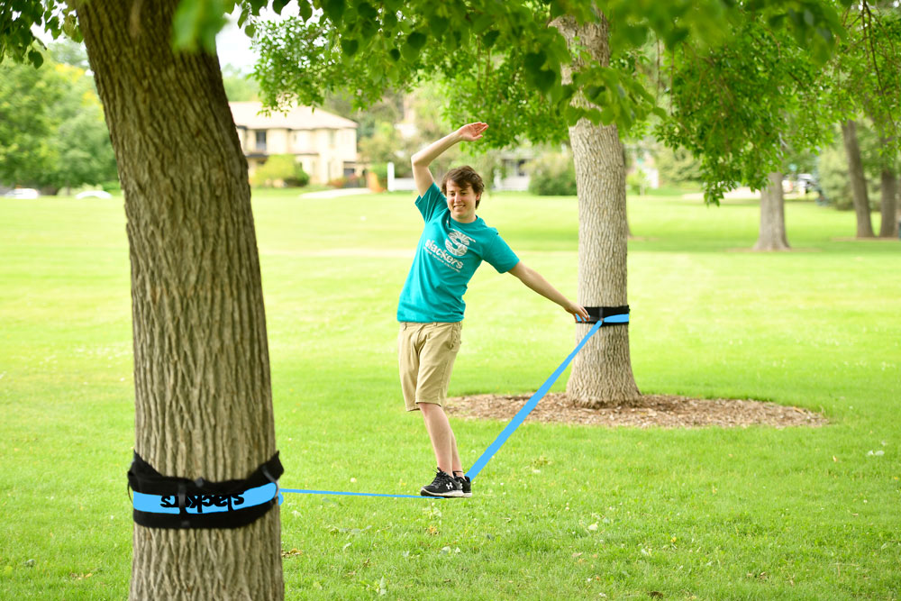 Slackline — trening równowagi i koncentracji